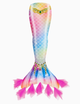 Хвост русалки детский Rainbow Mermaid радуга для девочки на рост 110 - изображение 1