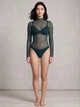 Мережевний зелений боді Victoria's Secret розмір М 30014 - зображення 4