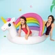 Надувной бассейн для детей Intex Unicorn Единорог 127х102х69 см с навесом и мягким дном 45 л - изображение 2
