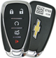 Брелок ключ smart key GM на 5 кнопок 13529660 Chevrolet Camaro/Malibu/Cruze 2021-2024 - зображення 1