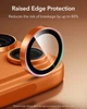 Защитное стекло на камеру ESR Armorite Camera Lens для iPhone 16 Pro/16 Pro Max/17 Pro/17 Pro Max Orange (1D73200902) - изображение 7