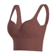 Жіночий 3D топ Lesko 2765# Коричневий XL з моделюючим ефектом пушап з глибоким декольте подовжений - зображення 1