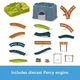 Паровозик Томас и друзья Детская железная дорога Fisher-Price Thomas & Friends Percy’s Connect & Build Track Bucket (HTG34) - изображение 2
