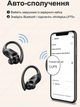 Бездротові, спортивні навушники Lenovo Thinkplus LP75 Bluetooth, навушники TWS з мікрофоном, сенсорна гарнітура зі спортивним кріпленням за вухо, Black - зображення 2