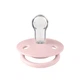 Пустушка BIBS 0-36 міс De Lux Round Silicone - рожева - зображення 1