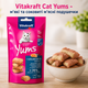 Ласощі для котів з лососем Омега-3 40 г Cat Yums Vitakraft - зображення 2
