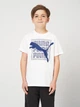Подростковая футболка для мальчика Puma Graphic Cat 69211602 170-176 см Puma White (4069161672859) - изображение 1