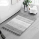 Набір килимків для ванної Soft Comfort 3 шт. Мікрофібра, Високий ворс, 50×80, 40×60 та 50×40 см, Протиковзкий, Сірий (7802894) - зображення 2