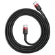 Кабель Baseus Cafule Type-C - Type-C (1м) Black-Red (CATKLF-G91) - изображение 2