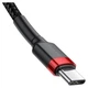 Кабель Baseus Cafule Type-C - Type-C (1м) Black-Red (CATKLF-G91) - изображение 3