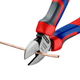 Кусачки боковые Knipex 70 02 180 180 мм для точной резки проволоки 4 мм Красный - изображение 2