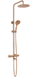 Душовий гарнітур REA LUNGO BRUSHED COPPER з термостатом та виливом - зображення 3
