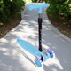 Дитячий самокат трьохколісний голубий Scooter 6034 - зображення 2