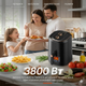 Аэрофритюрница мультипечь Rainberg RB-2242 6 л 3800W безмасляная с LCD дисплеем и таймером - изображение 2
