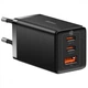 МЗП Baseus GaN5 Pro 65W (2 Type-C+USB) + Кабель Type-C to Type-C 100W (1m) black - изображение 2