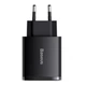 МЗП Baseus Compact Quick Charger 30W (Type-C + 2USB) black - зображення 1