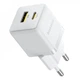 МЗП Baseus Palm Fast Charger Type-C+USB 20W (With Cable Type-C to Type-C 60W 1m) white - изображение 15