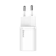 МЗП Baseus Super Silicone Quick Charger 25W (Type-C) + With Cable Type-C to Type-C 3A (1m) white - изображение 1