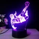 3D LED-нічник " Футболіст у стрибку з м’ячем " з RGB-підсвіткою , 16 кольорів , пульт - изображение 1