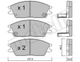 Комплект гальмівних колодок METELLI 22-0081-1 Metelli 22-0081-1 Hyundai Accent, Lantra, Getz, Pony 5820228A00, AL004M1124, 581011CA00 - изображение 2