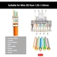 Екранований мережевий роз'єм VCELINK Gen 2 RJ45 Cat7 Cat6A кабель з навантажувальною планкою та захисними ковпачками (my-15043) - зображення 2