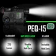ІЧ видимий зелений лазер для страйкболу ACTIONUNION Airsoft PEQ-15 Pro IR Laser + UHP (my-4210) - изображение 3