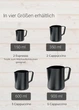 Пітчер (молочник) із нержавіючої сталі 150 мл Lambda Coffee Barista HU-XI-201 чорний (my-15261) - изображение 3