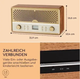 Цифрове радіо Auna Glastonbury Go стерео батарея BT DAB/FM MP3 10041151 (my-5077) - зображення 4