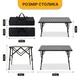 Алюминиевый раскладной туристический стол LEOBRO Pro Camp Black Alu (LB-1064) Алюминиевый раскладной туристический стол LEOBRO Pro Camp Black Alu (LB- - изображение 10