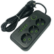 Мережевий фільтр (подовжувач) Power - Socket F09U 3 розетки 4 USB, Type-C 2 дюйми, чорний (3065) - зображення 3