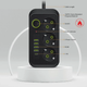 Мережевий фільтр (подовжувач) Power - Socket F09U 3 розетки 4 USB, Type-C 2 дюйми, чорний (3065) - зображення 5