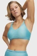 Жіночий блакитний топ UA Crossback Low Bra Under Armour SM 1386424-425 - изображение 2