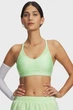 Жіночий салатовий топ Crossback Low Bra Under Armour MD 1386424-712 - зображення 1