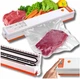 Вакуумный упаковщик сварщик для продуктов кухонный электрический вакууматор + 10 пакетов XJ5827 - изображение 1