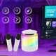 Портативная Bluetooth колонка K19, беспроводная акустика с микрофоном для караоке, мини модель с подсветкой RGB - изображение 2