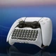 Клавиатура для геймпада PS5 DualSense Bluetooth chatpad с динамиком и аудио разъемом 3.5 мм белый - изображение 3