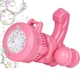 Детский пулемет генератор мыльных пузырей от батареек Bubble machine toy 2053407 розовый. - изображение 1