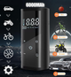 Компрессор для шин Tire Air Compressor автомобильный, портативный, аккумуляторный, черный - изображение 3
