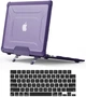 Накладка TPU PC для MacBook Pro 14 дюймів 2021 2023 2024 2025 фіолетова з підставками та захистом від ударів - зображення 5