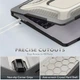 Накладка TPU PC Hex Shield для MacBook Pro 16 дюймов 2024 2023 2021 черный - изображение 5
