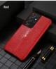 Текстурована плівка iNobi Leather Червоний 0.26 мм захист корпусу смартфона універсальний - зображення 7