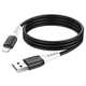 Кабель USB Lightning 1м 2.4А чорний Hoco X82 для заряджання пристроїв Apple - зображення 6