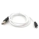 Кабель USB Micro 1 м 2,4 А чорно-білий силікон Hoco X21 Plus для заряджання та синхронізації - зображення 5