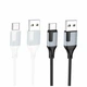 Кабель USB Type-C 3A 100см для заряджання та синхронізації білий Borofone BX101 - зображення 2