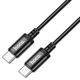 Кабель USB Type-C Hoco X89 Wind 60Вт 1м 3А черный для зарядки и передачи данных - изображение 3