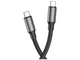 Кабель USB Type-C to Type-C 60Вт 3А 1м черный Borofone BX82 для зарядки и передачи данных - изображение 3