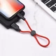 Кабель USB Lightning 0.25м 3А чорно-червоний силікон Hoco X21 Plus для заряджання та синхронізації - зображення 5