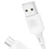 Кабель USB Micro 2.4A 1м силиконовый белый для зарядки и передачи данных Borofone BX113 - изображение 6