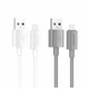 Кабель USB Micro 2.4A 1м білий Hoco X107 пластик для заряджання та передачі даних - зображення 2
