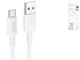 Кабель USB Type-C 3A 1м белый PVC для зарядки и синхронизации Borofone BX111 - изображение 4